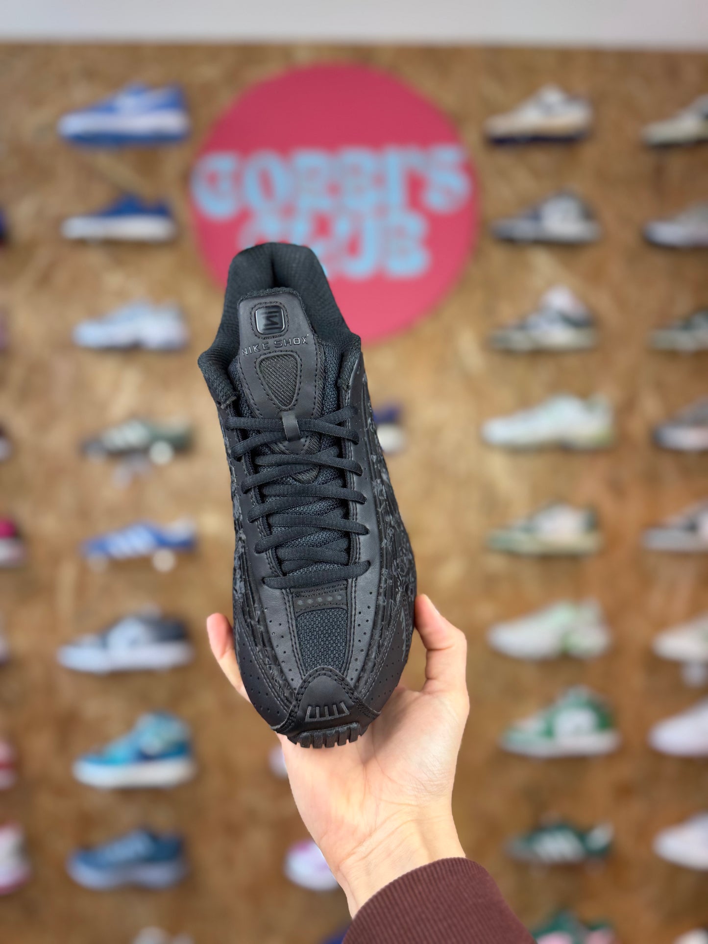 Nike Shox R4 black floral