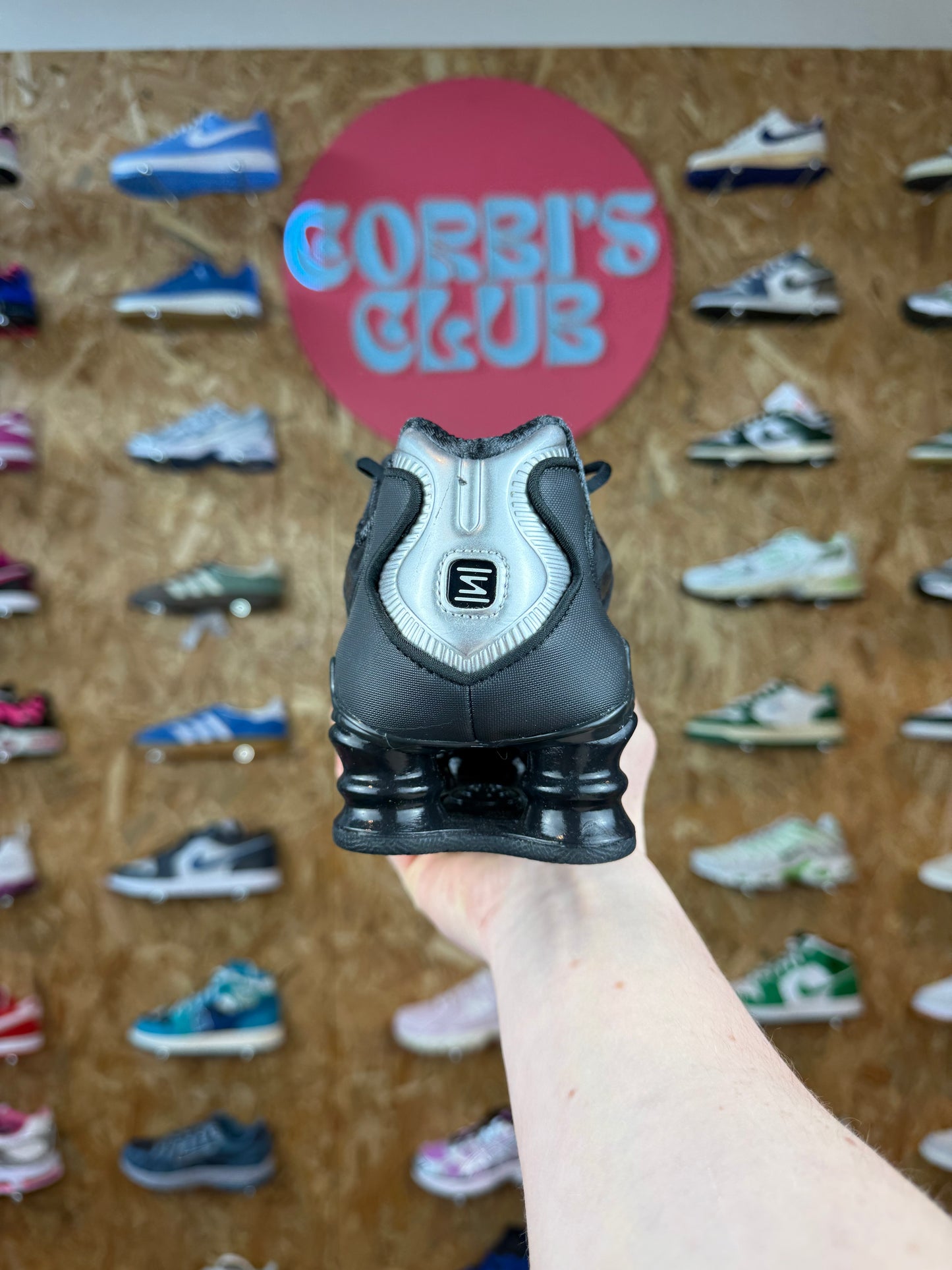 Nike shox TL off noir metallic silver