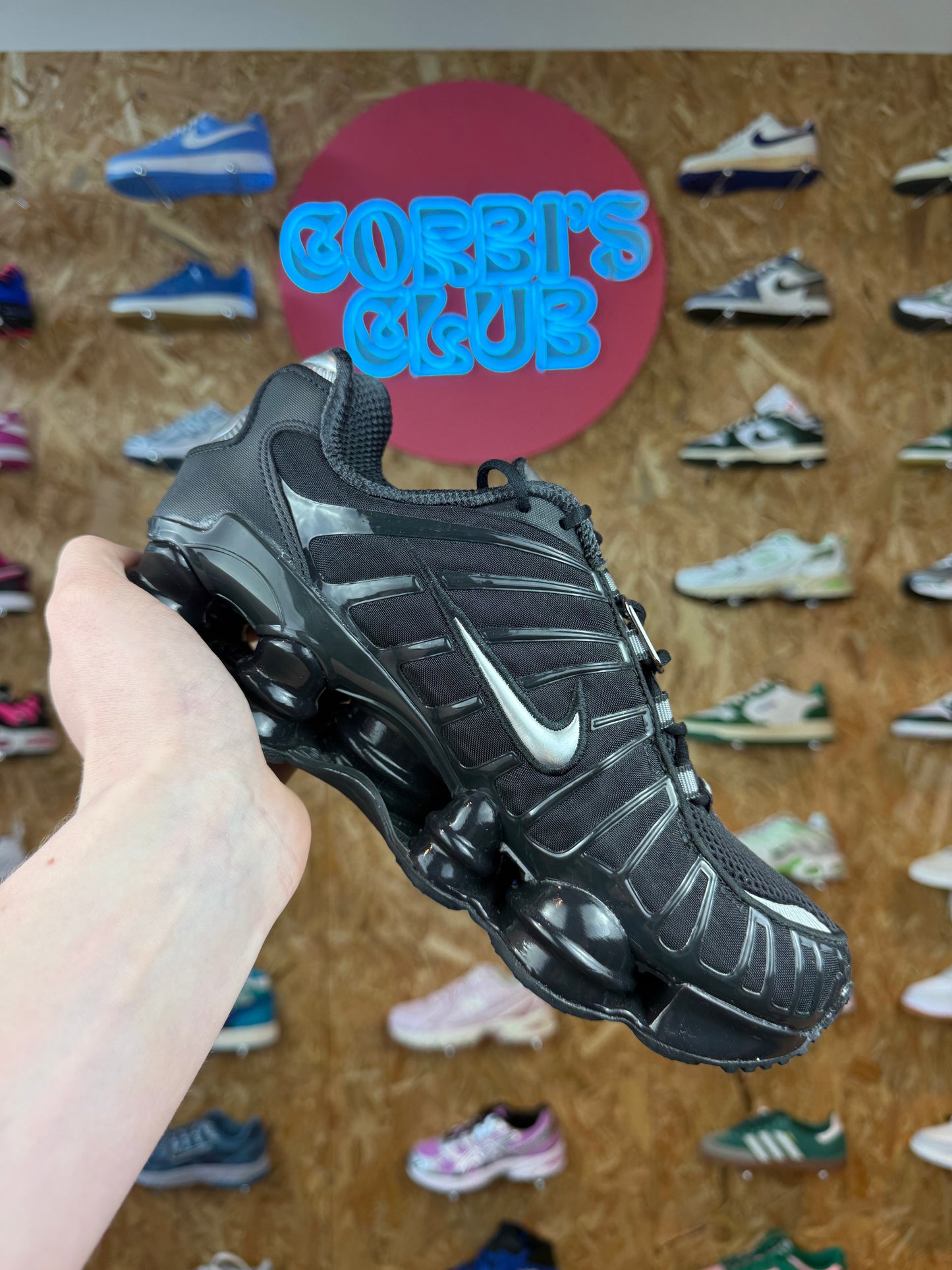 Nike shox TL off noir metallic silver