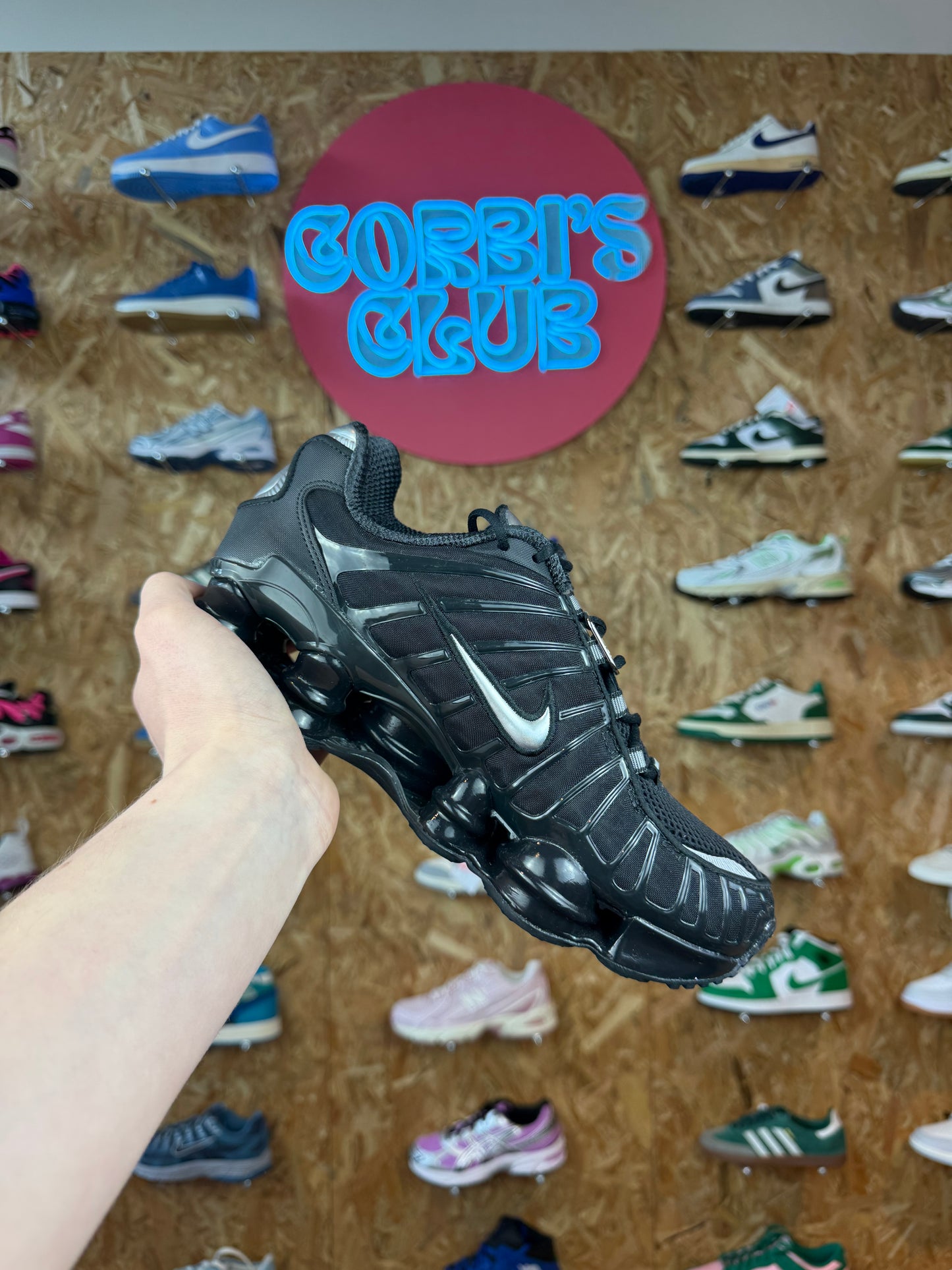 Nike shox TL off noir metallic silver
